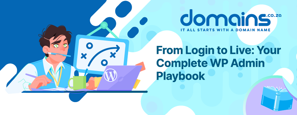 Header Text: From Login to Live: Your Complete WP Admin Playbook