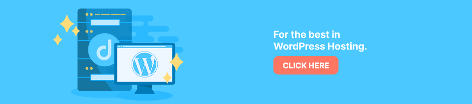 Strip Banner Text - For The Best In WordPress Hosting - Click here linked to Domains.co.za WordPress Hosting