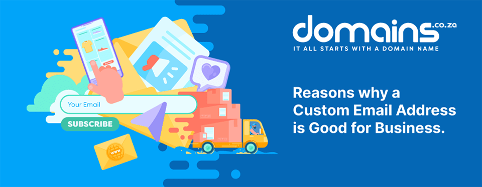 Header Text - Reasons why a custom email address is good for business.