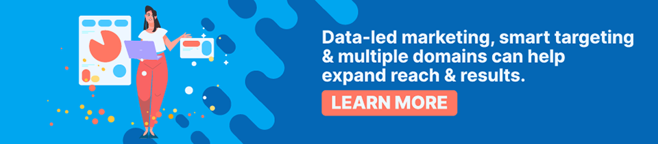 Strip Banner Test - Data-led marketing, smart targeting & multiple domains can help expand reach & results. [Learn more]