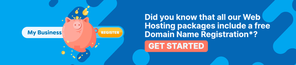 Strip Banner Text - Did you know that all our Web Hosting packages include a free Domain Name Registration*? [Get started]