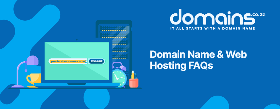 Header Text: Domain Name & Web Hosting FAQS