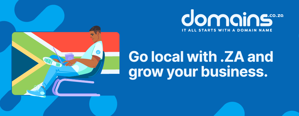 Header text - Go local with .ZA and grow your business