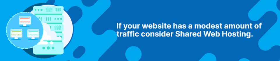 Strip Banner Text - If your website has a modest amount of traffic consider Shared Web Hosting