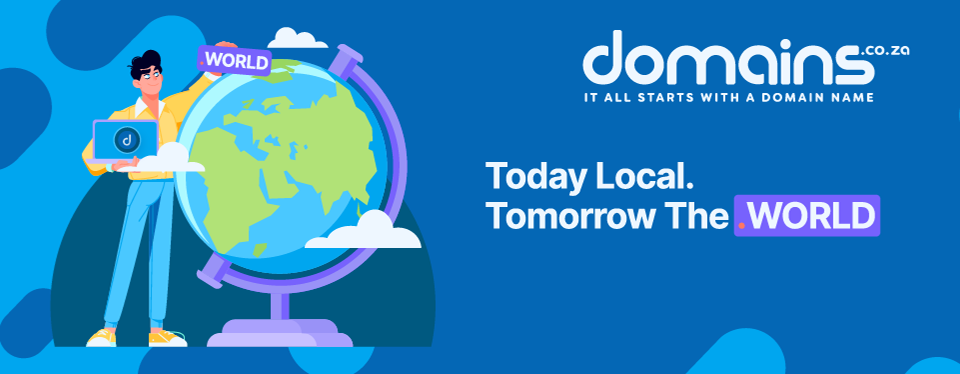 Header Banner - Today Local. Tomorrow The .WORLD