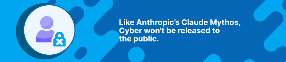 Strip Banner Text - Like Anthropic’s Claude Mythos, Cyber won't be released to the public