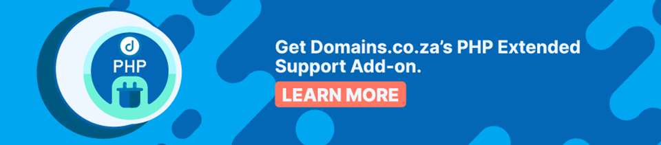 Strip Banner Text - Get Domains.co.za’s PHP Extended Support Add-on [Learn More]
