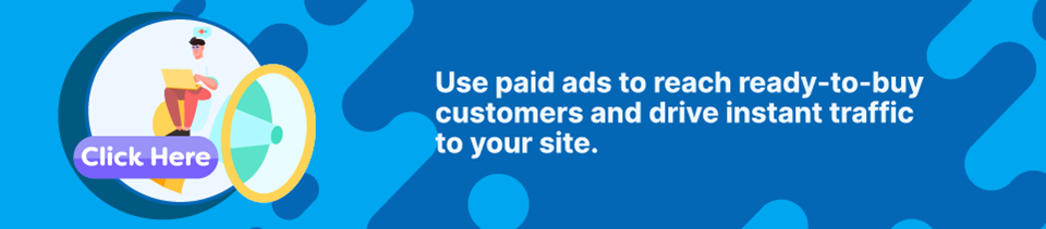 Strip Banner Text - Use paid ads to reach ready-to-buy customers and drive instant traffic to your site