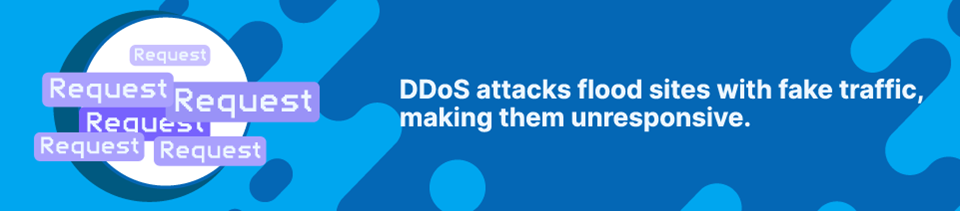 Strip Banner - What Is A DDoS attack and how it flood sites with fake traffic, making them unresponsive.