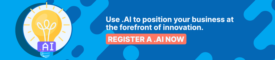 Strip Banner - Use .AI to position your business at the forefront of innovation. [Register A .AI Now]