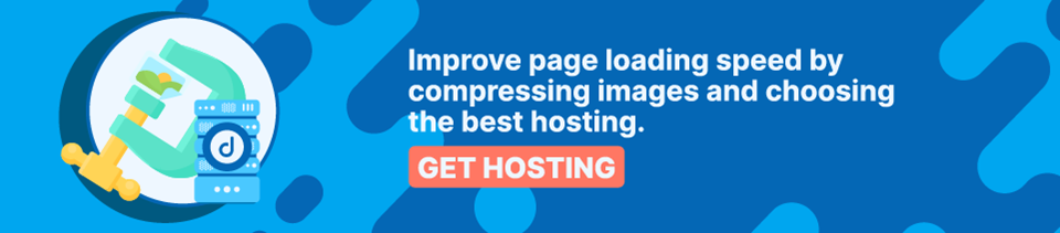 Strip Banner Text -Improve page loading speed by compressing images and choosing the best hosting. [Get Hosting].