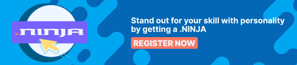 Top-Level Domain Name - Stand out for your skill with personality by getting a .NINJA [Register Now]