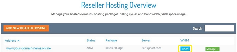 Add a Package on Reseller Hosting-02