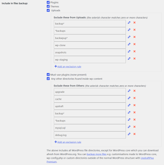 Reliable WordPress Backup - Choose What Files to Include in Backup Reliable WordPress Backup - Choose What Files to Include in Backup