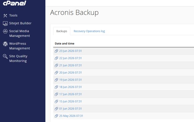 Reliable WordPress Backup - Acronis Backup Solution Reliable WordPress Backup - Acronis Backup Solution