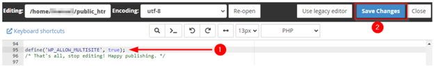 WordPress Multisite Can Simplify Multi-Website Management - Edit wp-config.php to Enable Multisite