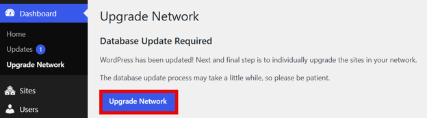 WordPress Multisite Can Simplify Multi-Website Management - Upgrade Network