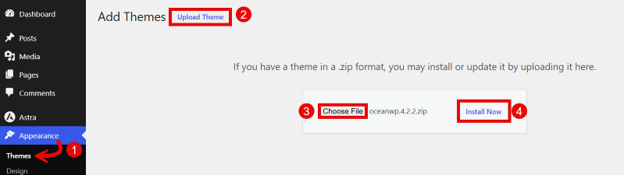 WordPress Theme Shapes - Upload Theme Manually WordPress Theme Shapes - Upload Theme Manually