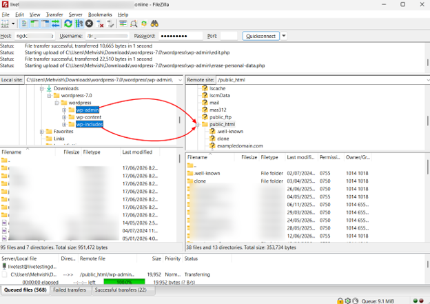 How To Reinstall WordPress Without Losing Your Website Contents - Reinstall WordPress Using FTP Client FileZilla How To Reinstall WordPress Without Losing Your Website Content - Reinstall WordPress Using FTP Client FileZilla