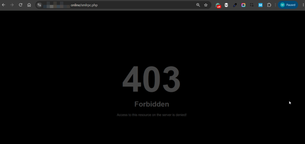 Disabling xmlrpc.php Can Reduce a Common WordPress Security Risk - XML-RPC Is Disabled Disabling xmlrpc.php Can Reduce a Common WordPress Security Risk - XML-RPC Is Disabled