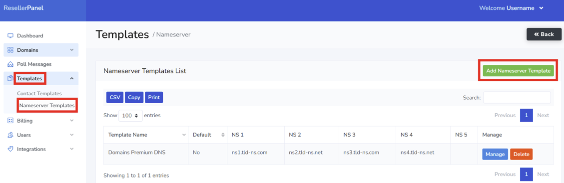 How To Specify An Alternative DNS Server For A Domain Registration - Nameserver Templates How To Specify An Alternative DNS Server For A Domain Registration - Nameserver Templates