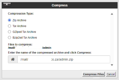 How to Migrate a Website - Compress Mail Folder How to Migrate a Website - Compress Mail Folder