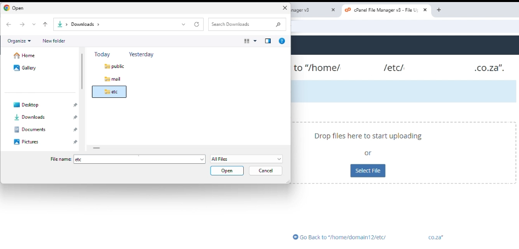 How to Migrate a Website - Upload the ETC Zip FIle How to Migrate a Website - Upload the ETC Zip FIle