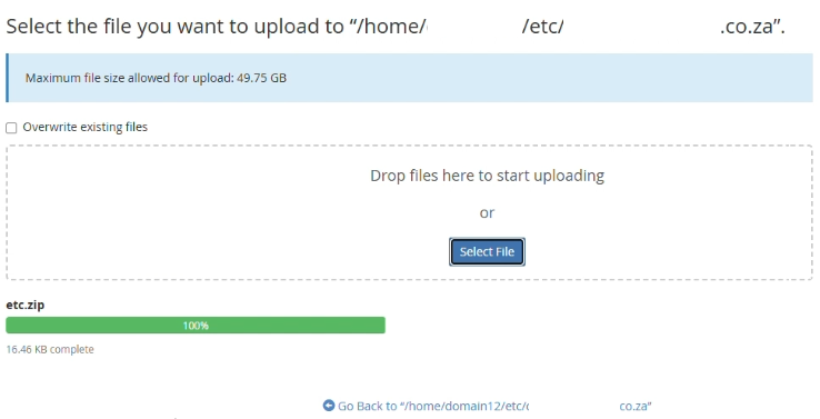 How to Migrate a Website - Uploaded etc.zip File How to Migrate a Website - Uploaded etc.zip File