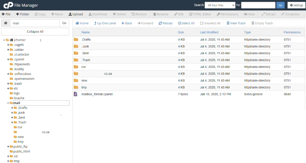 How to Migrate a Website - Select Mail Folder How to Migrate a Website - Select Mail Folder