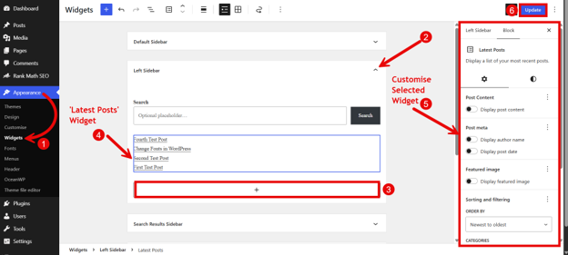 WordPress Widgets Help You Add Useful Features - Insert a Widget to Widget Area Using Classic Theme WordPress Widgets Help You Add Useful Features - Insert a Widget to Widget Area Using Classic Theme