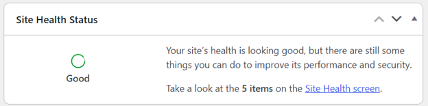 The WordPress Admin Dashboard Is Where Website Management Really Begins - Site Health Status Widget The WordPress Admin Dashboard Is Where Website Management Really Begins - Site Health Status Widget