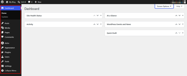 The WordPress Admin Dashboard Is Where Website Management Really Begins - WordPress Left Sidebar The WordPress Admin Dashboard Is Where Website Management Really Begins - WordPress Left Sidebar