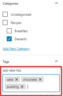  WordPress Taxonomies Give Your Content Structure, Context, and Better Navigation - Add Tags Using Post Editor