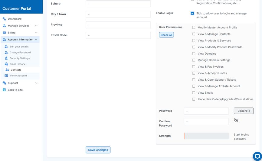 How To Add A Sub Contact To Your Account