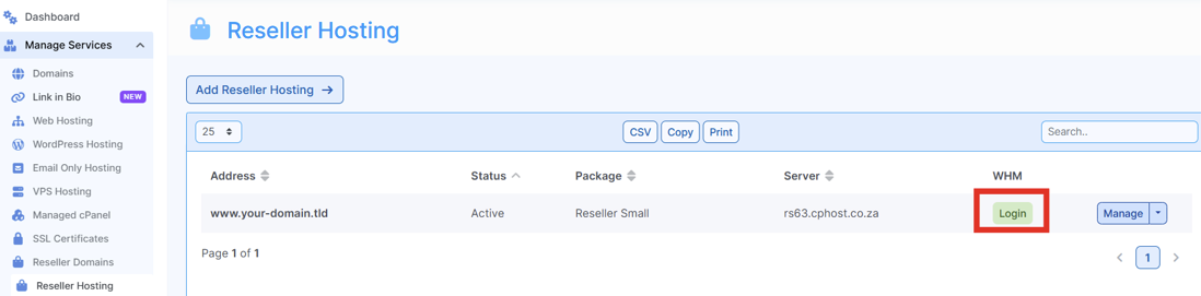 Reseller Hosting - Add New Reseller Hosting - WHM Login How To Create a cPanel Account On A Reseller Hosting Account
