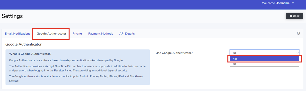 How To Enable Domains Reseller 2FA (Two-Factor Authentication) In The Control Panel - Google Authenticator How To Enable Domains Reseller 2FA (Two-Factor Authentication) In The Control Panel - Google Authenticator
