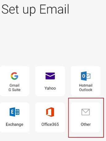 How To Setup An Account On Samsung Email App - Set Up Email Screen Setup An Account On Samsung Email App - Set Up Email Screen