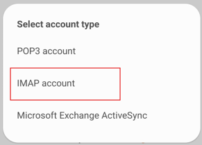 How To Setup An Account On Samsung Email App - Select Account Type Setup An Account On Samsung Email App - Select Account Type
