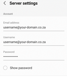 How To Setup An Account On Samsung Email App - Server Settings Setup An Account On Samsung Email App - Server Settings