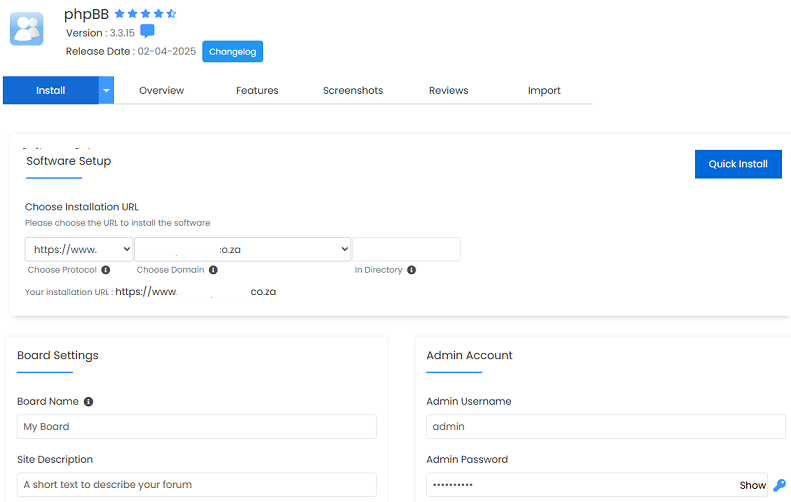 How To Install phpBB From Softaculous