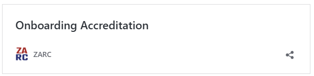 Link to ZARC - Registrar Onboarding Accreditation